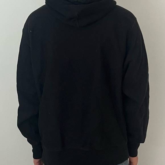 Champion Reverse Weave Men’s Large Black White Hoodie - Picture 6 of 11